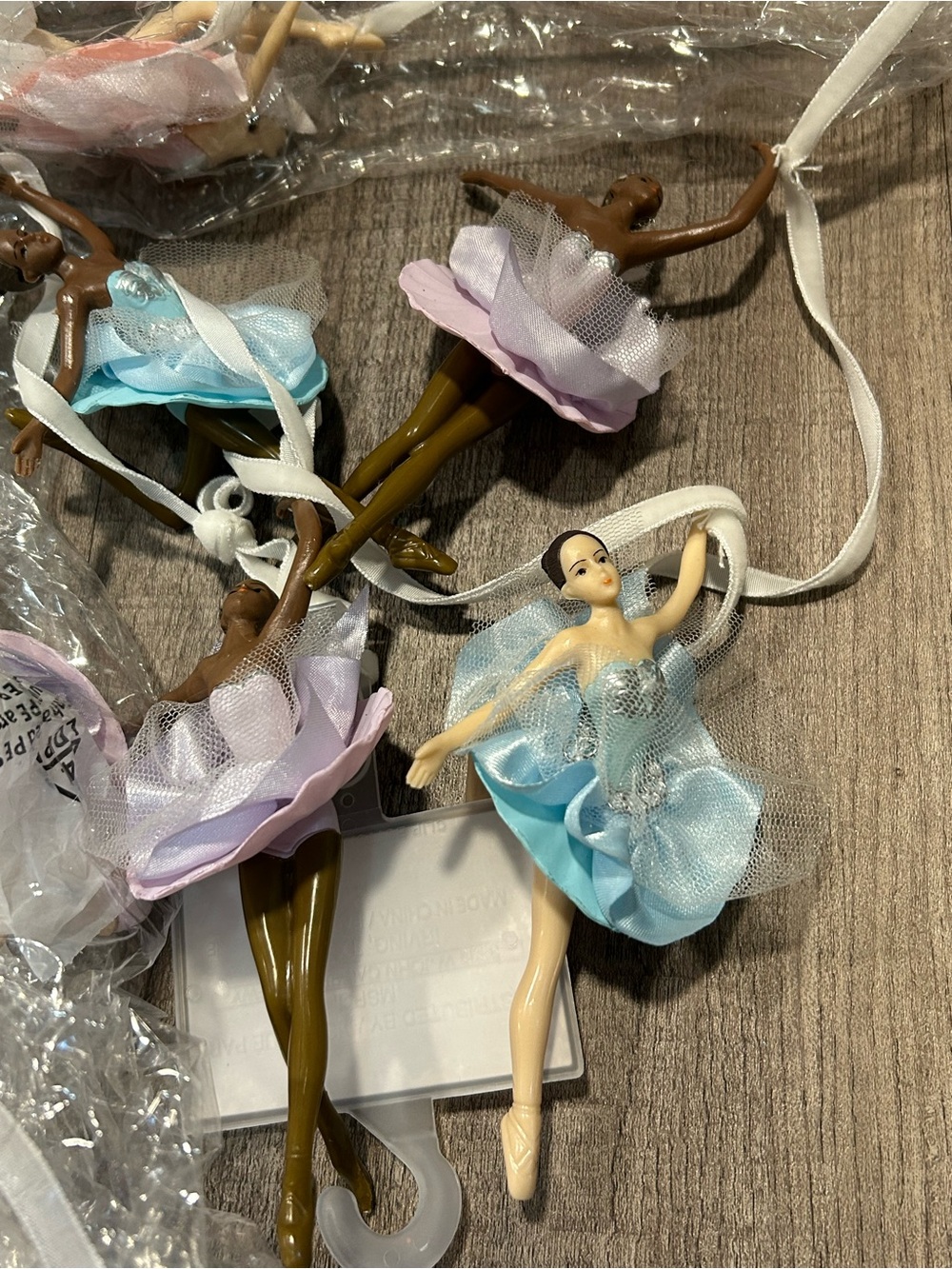 Ashland Ballerina Cake Toppers in Light Blue and Lilac